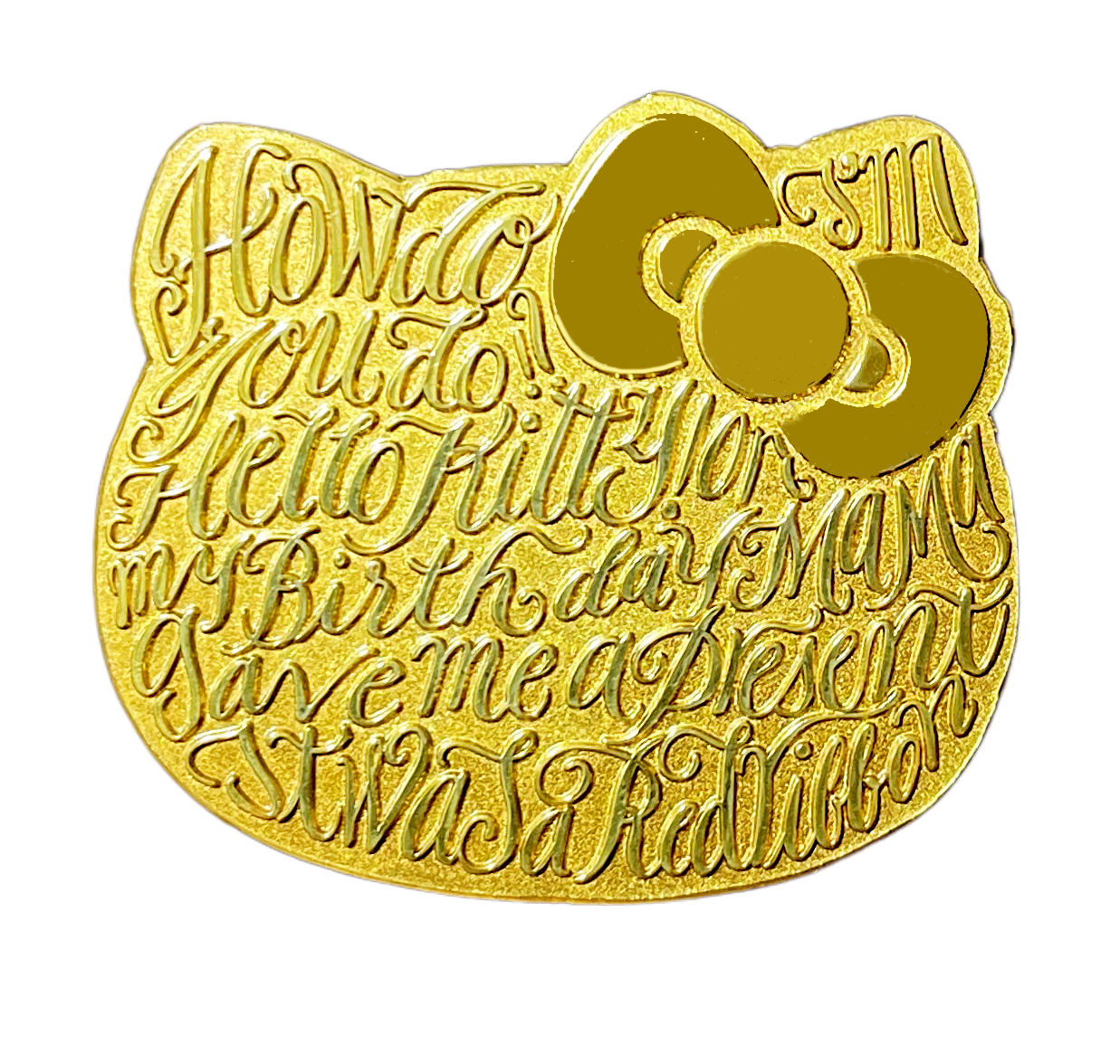 「限定」純金製リング 「Hello Kitty x fRAum」24K Gold