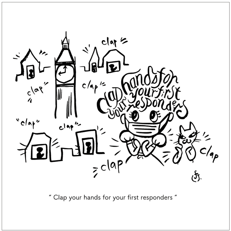 手縫いマスクケース ロング ”超抗菌性能”「Better days will return」&「Clap your hands」栃木レザー・黒