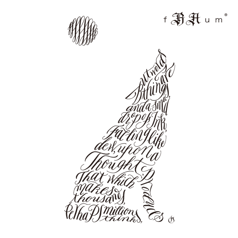 「限定」純銀製リング 「オオカミ」Silver999/銀古美仕上