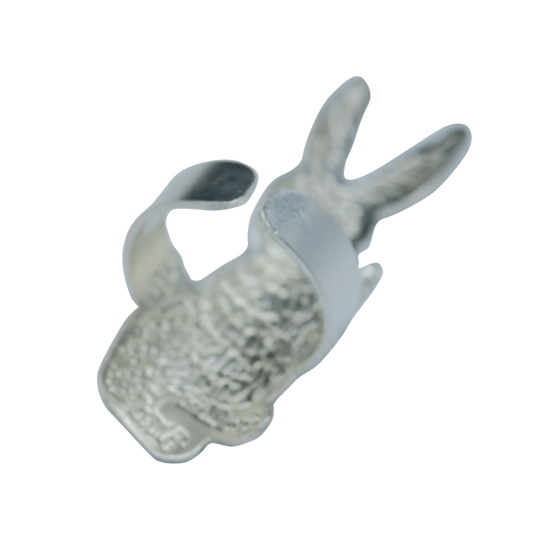 「限定」純銀製リング 「うさぎ」Silver999