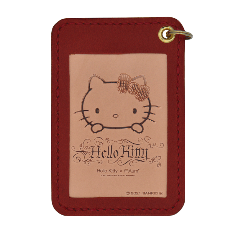 手縫いICカードケース”超抗菌性能” 「Hello Kitty × fRAum」